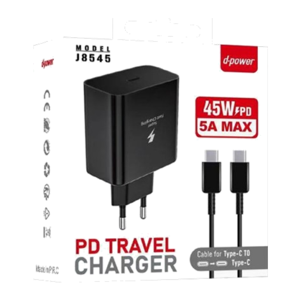 Chargeur secteur 45W USB-C (+ câble Type-C)